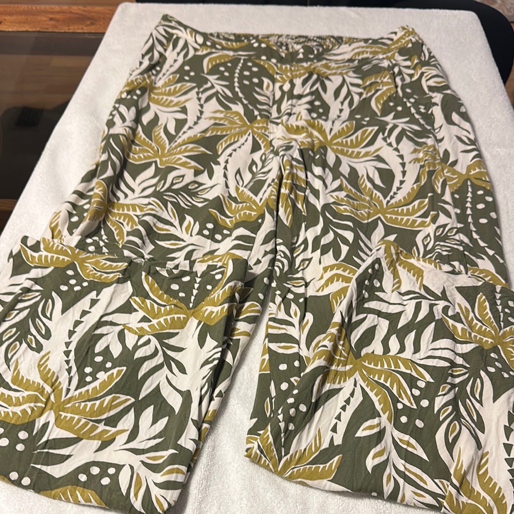 Leaf Print Pants - image 2